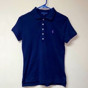 Ralph Lauren Polo Women’s Navy Purple Buttons M